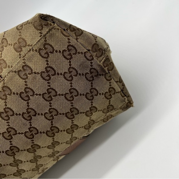Gucci Tan and Brown Monogram Shoulder Bag - Picture 10 of 16